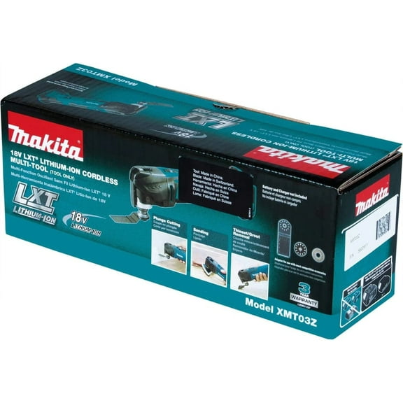 Makita XMT03Z 18V LXT Lithium Ion Cordless Oscillating Multi Tool, Tool Only