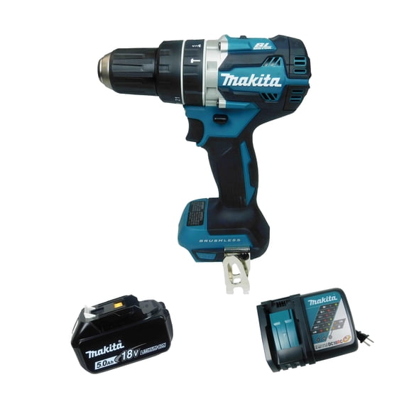 Makita XPH12Z 18V LXT Cordless 1/2" Hammer Driver-Drill w/ 5Ah Battery & Charger