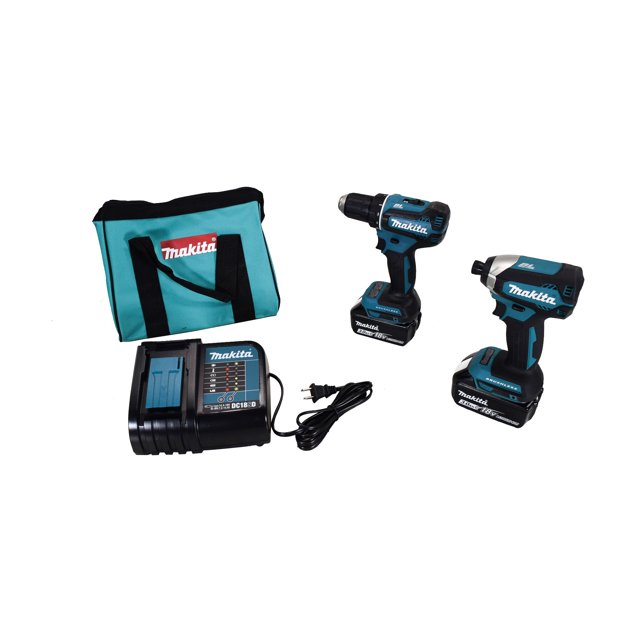 Makita XT281S 18V Cordless 2 Piece 3Ah DriverDrill/Impact Driver Combo