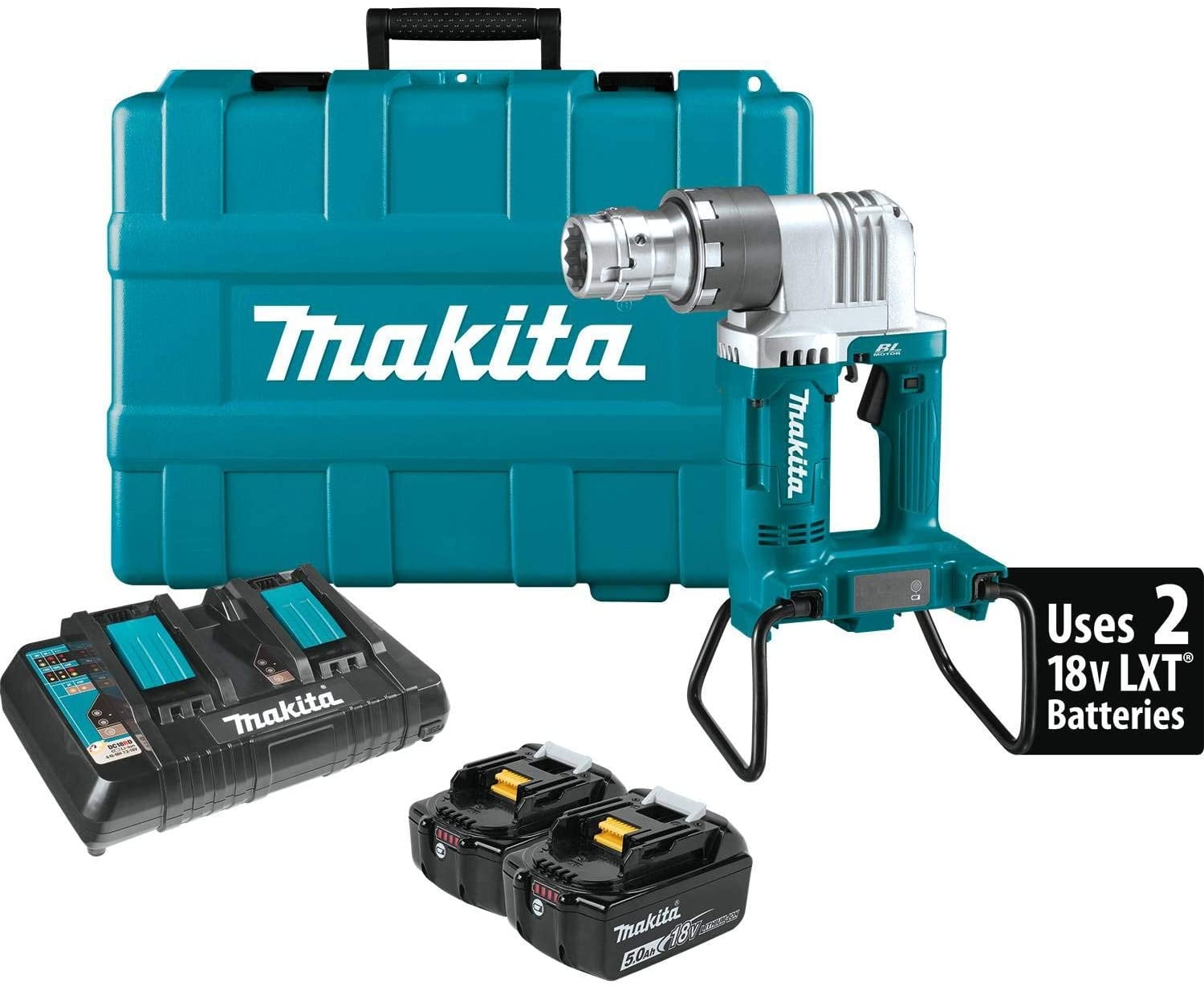 Makita-XTW01PT 18V X2 LXT Lithium-Ion (36V) Brushless Cordless Shear Wrench Kit (5.0Ah)