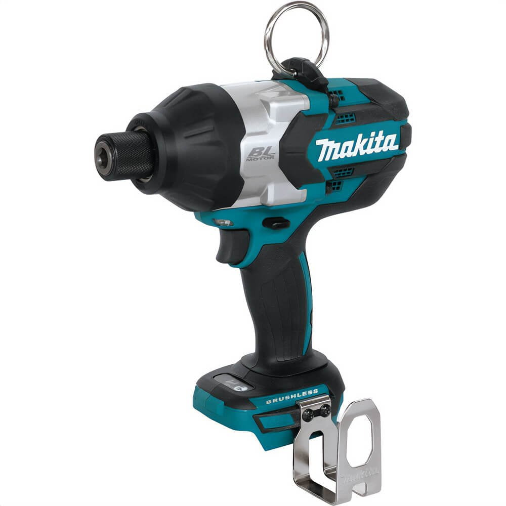 Makita-XWT09XVZ 18V LXT Lithium-Ion Brushless Cordless High Torque 7/16in. Hex Utility Impact Wrench, Tool Only