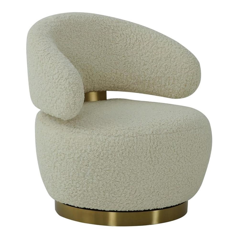 Unassembled Chair Maklaine Faux Shearling Green Accent Chair Rectangular Upholstered 30.5 ...