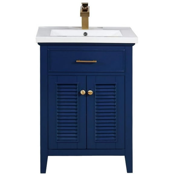 Maklaine 24" Single Sink Vanity in Blue