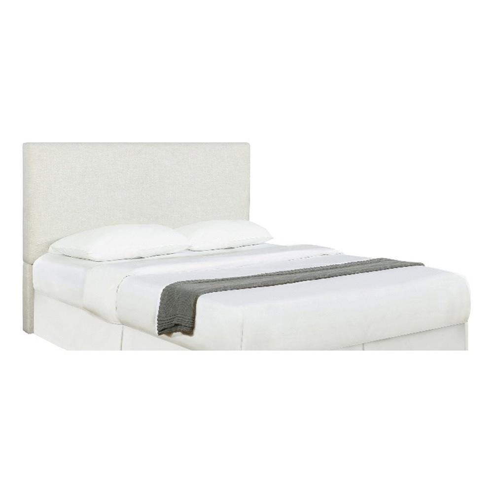 Maklaine 46" x 80" Fabric Upholstered King Headboard in Sand Beige