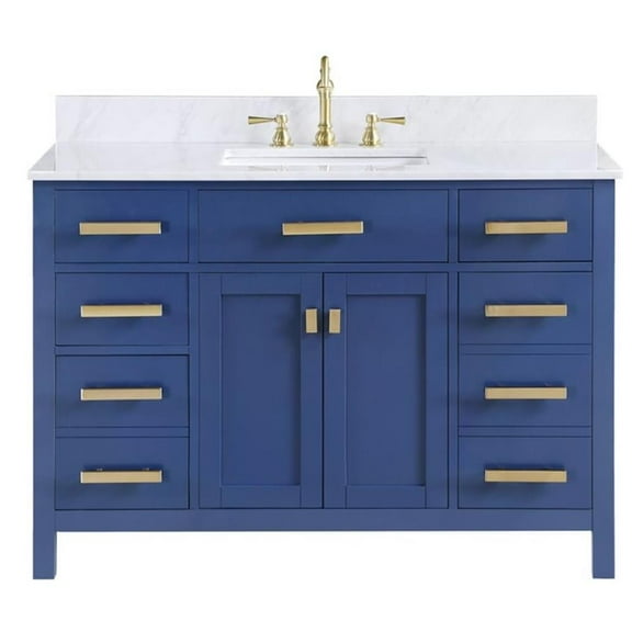 Maklaine 48" Single Vanity in Blue