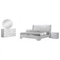 thumbnail image 1 of Maklaine 5-Piece Poplar Wood East King Bedroom Set in Off White, 1 of 3