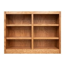 Maklaine Book Shelf - Wood Bookcase Furniture 48 x 36" - Oak