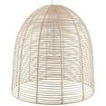 thumbnail image 1 of Maklaine Coastal Rattan Woven Fiber Cage Pendant Lamp in Natural Finish, 1 of 11