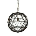 thumbnail image 1 of Maklaine Contemporary 18x18 Black Metal Triangular Orb Pendant Light, 1 of 8