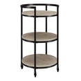 thumbnail image 1 of Maklaine Contemporary 21" Steel Bar Cart in Gray, 1 of 9