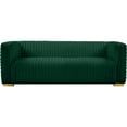 thumbnail image 1 of Maklaine Contemporary 31.5''H x 88''W x 35''D Green Velvet Sofa, 1 of 13