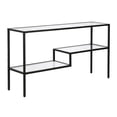 thumbnail image 1 of Maklaine Contemporary 55" Console Table in Black/Bronze, 1 of 9