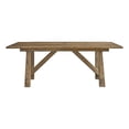 thumbnail image 1 of Maklaine Contemporary Accent Wood Rectangular Dining Table in Brown, 1 of 4
