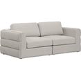 thumbnail image 1 of Maklaine Contemporary Beige Durable Linen Textured Fabric Modular Sofa, 1 of 9