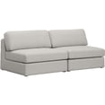 thumbnail image 1 of Maklaine Contemporary Beige Durable Linen Textured Fabric Modular Sofa, 1 of 9