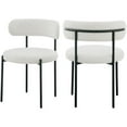 thumbnail image 1 of Maklaine Contemporary Cream Finished Fabric Dining Chair, 1 of 7