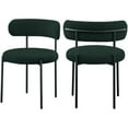 thumbnail image 1 of Maklaine Contemporary Green Finished Fabric Dining Chair, 1 of 7