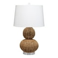 thumbnail image 1 of Maklaine Contemporary Hand-woven Rattan Table Lamp in Natural, 1 of 5