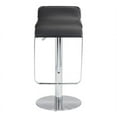 thumbnail image 1 of Maklaine Contemporary Metal 35''H x 16.5''W x 14.5''D Modern Bar Stool in Black, 1 of 5