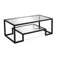 thumbnail image 1 of Maklaine Contemporary Metal Coffee Table in Black and Bronze, 1 of 8