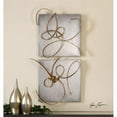 thumbnail image 1 of Maklaine Contemporary Metal Wall Art in Gold/Silver (Set of 2), 1 of 4