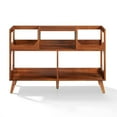 thumbnail image 1 of Maklaine Contemporary Wood Large Record Storage Console Walnut, 1 of 13