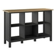 thumbnail image 1 of Maklaine Engineered Wood 6 Cube Bookcase in Vintage Black and Reclaimed Pine, 1 of 9