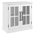 thumbnail image 1 of Maklaine Engineered Wood Transitional 32W Storage Cabinet with Glass Doors, 1 of 7