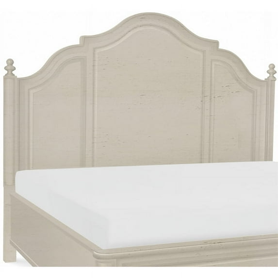 Maklaine Farmhouse King/Cal King Panel Headboard in Vintage Linen Color Wood