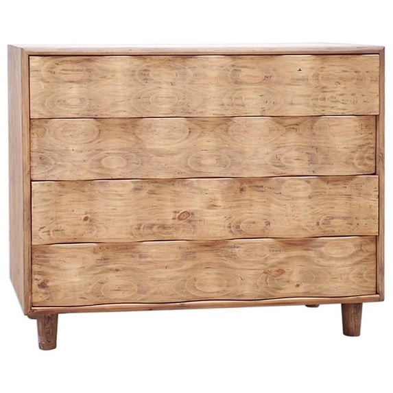 Maklaine Modern / Contemporary 4 Engineered Wood Drawer Accent Chest