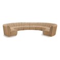 thumbnail image 1 of Maklaine Modern / Contemporary Camel Velvet 10pc. Modular Sectional, 1 of 10