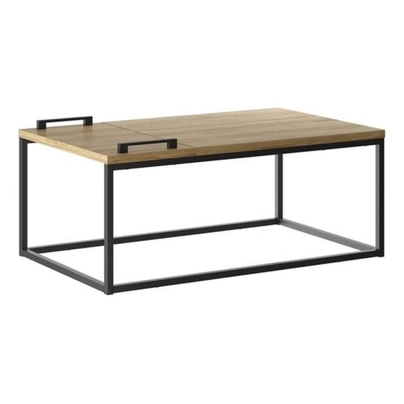 Maklaine Modern / Contemporary Engineered Wood Cocktail Table in Brown