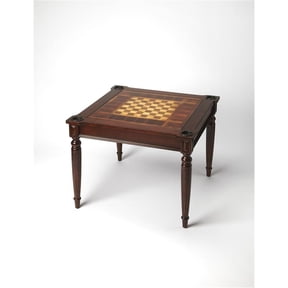 Maklaine Modern / Contemporary Multi-Game Card Table - Cherry Brown