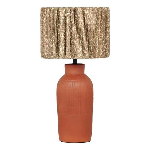 Maklaine Modern Contemporary Natural Finish Terracotta Table Lamp