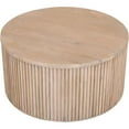 thumbnail image 1 of Maklaine Modern / Contemporary Solid Mango Wood Natural Coffee Table, 1 of 8