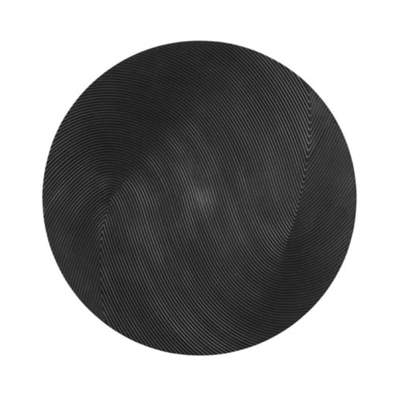 Maklaine Modern Handcrafted Wall Art in Black Engineered Wood