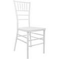 thumbnail image 1 of Maklaine Modern Traditional Resin Chiavari Stacking Chair in White, 1 of 4