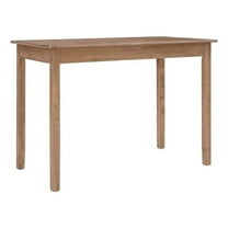 Maklaine Modern Transitional Wood Tavern Table in Washed Gray