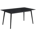 thumbnail image 1 of Maklaine Rectangular Contemporary Wood Dining Table in Black, 1 of 6