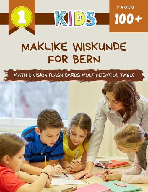 Wiskunde Math Maklike Wiskunde For Bern Math Division Flash Cards Multiplication ...