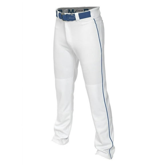 Easton MAKO2 Piped Mens Baseball Pant - White/Royal - Size Small