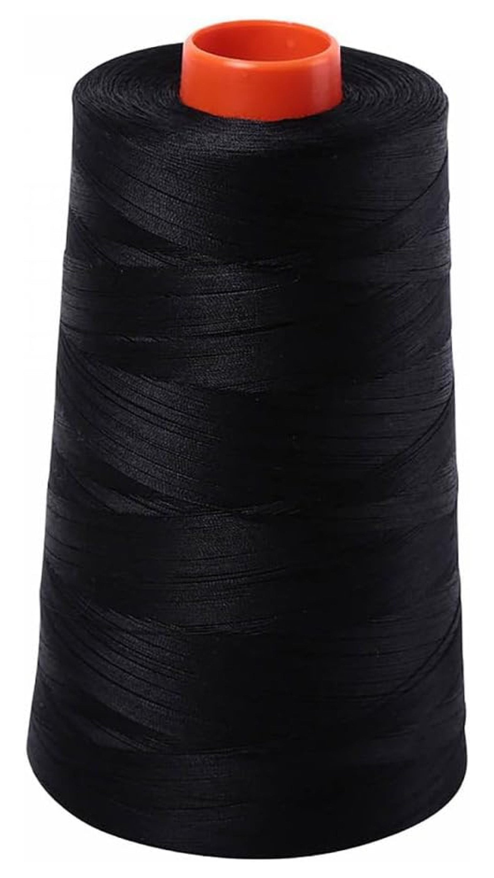Mako 50 Wt 100% Cotton Thread - 6452 Yard Cone, Black - Long Staple Quilting Thread for Machine & Hand Sewing, Applique, Embroidery, Piecing & Crafting