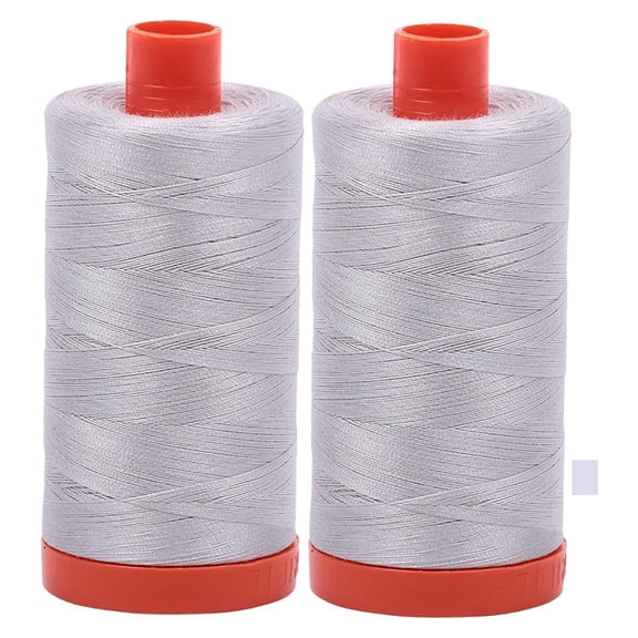 Mako 50wt Thread 2 Large Spools (Aluminum (2615)) 2-Pack - Aluminim 2615