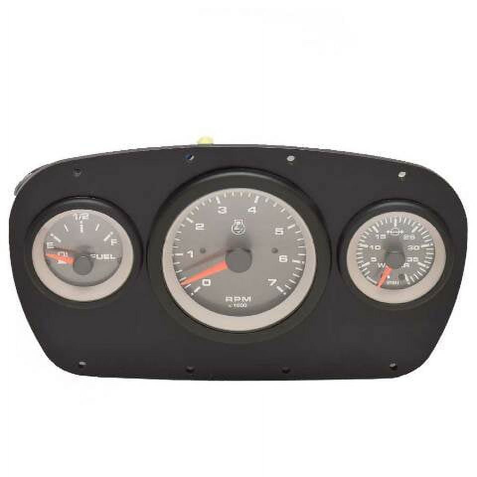 Mako Boat Gauge Panel 185874 Pro Skiff 19 CC 9 1/4 Inch Matte Black