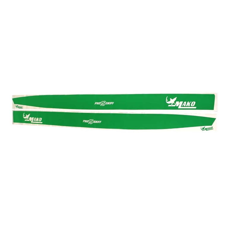 Mako Boat Graphic Decals 185889 | Pro 19 Skiff CC Green (Set of 2