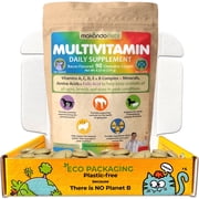 Makondo Pets Prenatal Multivitamin Tablets with Folic Acid for Dogs & Cats, Bacon Flavor, 90 Tablets