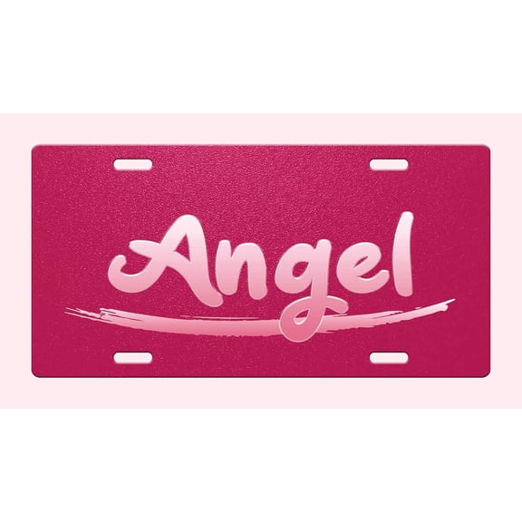 Makoroni - Angel Female Girl Name Aluminum Car License Plate