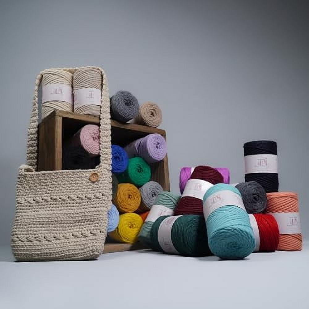 Makromecity, 4 Skeins of Single Strand Macrame Cord 3 mm x 100 Yards ...
