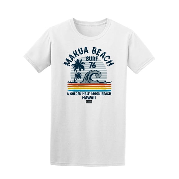 Makua Beach Surf  T-Shirt Men -Image by Shutterstock, Male 3X-Large
