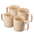thumbnail image 1 of Malacasa Coffee Mugs Set of 4, 16oz Coffee Cup Set with Handle for Cocoa, Milk, Hot Chocolate, Tea, Water, Stoneware Cups for Kitchen, Microwave and Dishwasher Safe, 1 of 8